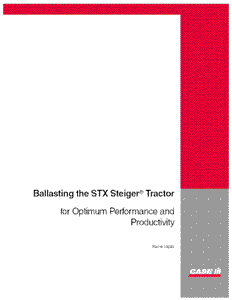 Case IH Tractor STX Steiger Ballasting Guide Operator’s Manual 6-10223