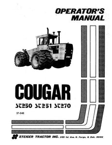 Case IH Tractor Steiger Cougar ST250 ST251 ST270 Operator’s Manual 37-048
