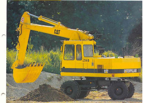Caterpillar 214B (Prefix 4CF) Excavator Parts List Manual 