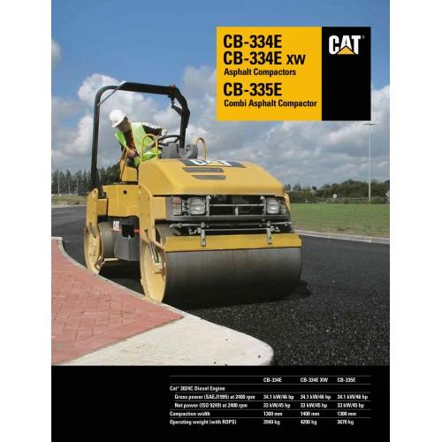 C3D Service Manual - Caterpillar CB 334E XW VIBRATORY COMPACTOR Download