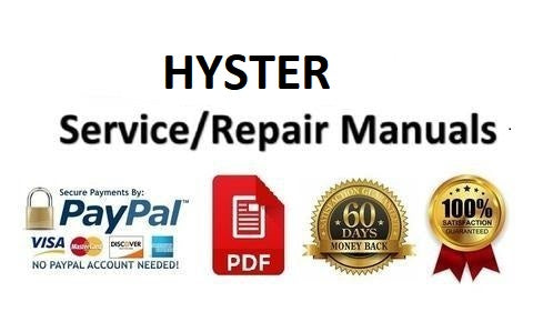 Service Manual - Hyster E20B, E25B, E30BS Forklift