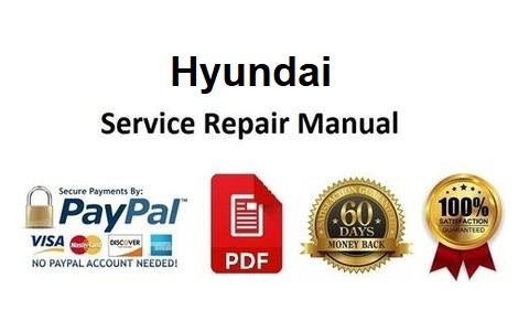 SERVICE MANUAL - HYUNDAI HX60S MINI EXCAVATOR DOWNLOAD