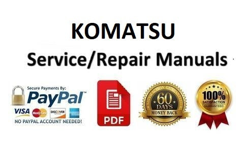 Service Manual - 2004 KOMATSU 3D82AE 3D84E 3D88E 4D88E 4D98E 4D106 S4D84E S4D98E S4D106 Series Diesel Engine 