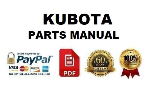 PARTS MANUAL - KUBOTA B2100 DT TRACTOR DOWNLOAD