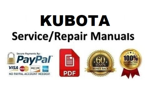 Service Manual - Kubota U35, U35-3 Excavator Download
