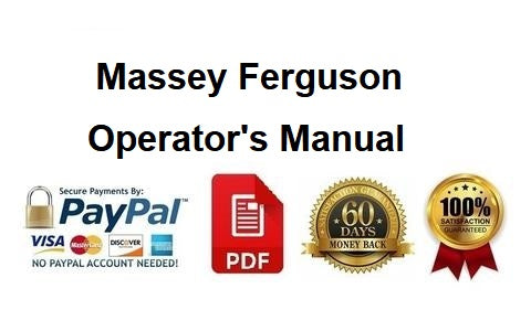 OPERATOR’S MANUAL – MASSEY FERGUSON 345 350 355 360 375 385 TRACTOR  DOWNLOAD