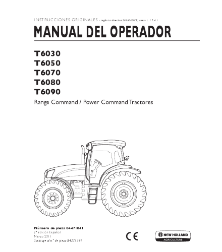 NEW HOLLAND T6030 T6050 T6070 T6080 T6090 TRACTOR OPERATOR'S Manual Pdf, NEW HOLLAND T6030 T6050 T6070 T6080 T6090 TRACTOR OPERATOR'S Manual online, NEW HOLLAND T6030 T6050 T6070 T6080 T6090 TRACTOR OPERATOR'S Manual official Factory, NEW HOLLAND T6030 T6050 T6070 T6080 T6090 TRACTOR OPERATOR'S Manual Instant Download, NEW HOLLAND T6030 T6050 T6070 T6080 T6090 TRACTOR OPERATOR'S Manual High Quality, NEW HOLLAND T6030 T6050 T6070 T6080 T6090 TRACTOR OPERATOR'S Manual Free Download, NEW HOLLAND T6030 T6050 T6