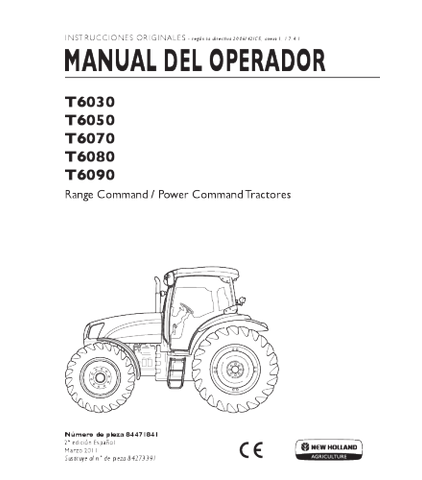 NEW HOLLAND T6030 T6050 T6070 T6080 T6090 TRACTOR OPERATOR'S Manual Pdf, NEW HOLLAND T6030 T6050 T6070 T6080 T6090 TRACTOR OPERATOR'S Manual online, NEW HOLLAND T6030 T6050 T6070 T6080 T6090 TRACTOR OPERATOR'S Manual official Factory, NEW HOLLAND T6030 T6050 T6070 T6080 T6090 TRACTOR OPERATOR'S Manual Instant Download, NEW HOLLAND T6030 T6050 T6070 T6080 T6090 TRACTOR OPERATOR'S Manual High Quality, NEW HOLLAND T6030 T6050 T6070 T6080 T6090 TRACTOR OPERATOR'S Manual Free Download, NEW HOLLAND T6030 T6050 T6