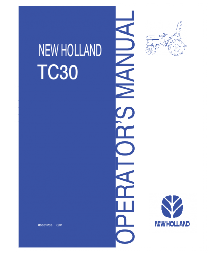 OPERATOR'S MANUAL - NEW HOLLAND TC30 TRACTOR DOWNLOAD