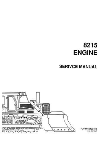 Service Manual - New Holland 8215 Engine 73155599