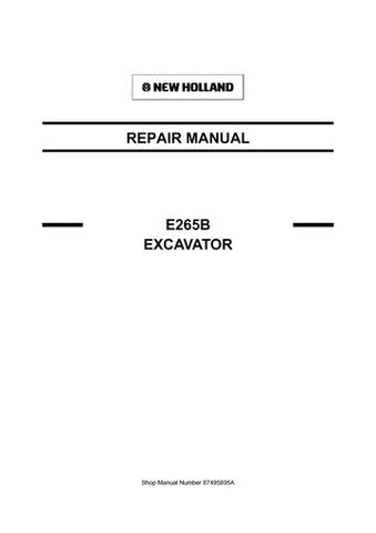 Service Manual - New Holland E265B Excavator 87495895A