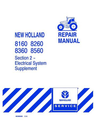 Service Manual - New Holland Ford 8160 8260 8360 8560 Tractor 86588680