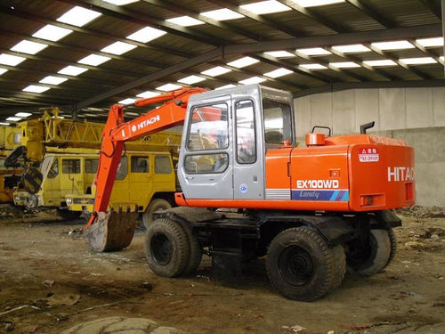 OPERATOR MANUAL - HITACHI EX100WD WHEEL TYPE HYDRAULIC EXCAVATOR (EM11A-1-1) SN: 0103-UP DOWNLOAD