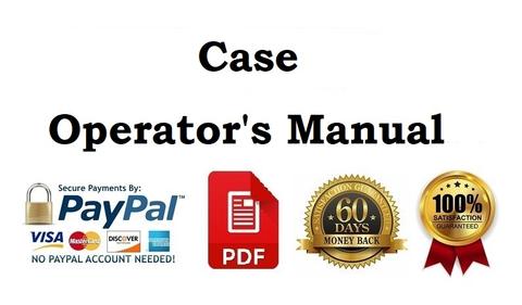 Operator’s Manual-Case IH Tractor Supplement to Operating and Maintenance 1210 4WD 9-5004