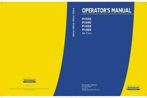 OPERATOR'S MANUAL - NEW HOLLAND P1030, P1040, P1050, P1060 AIR CART DOWNLOAD