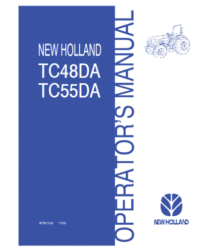 OPERATOR'S MANUAL - NEW HOLLAND TC48DA, TC55DA TRACTOR DOWNLOAD