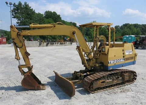 OPERATOR'S MANUAL - TAKEUCHI TB1200AL 1984 MINI COMPACT EXCAVATOR DOWNLOAD