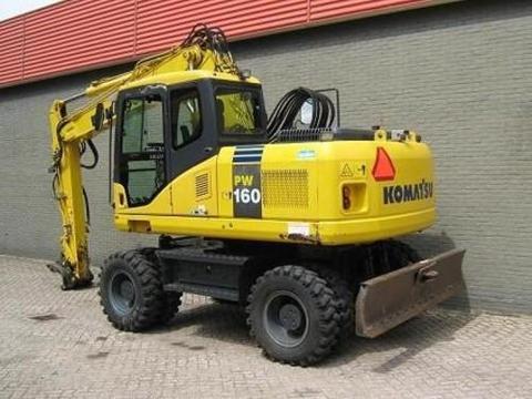 Operation & Maintenance Manual - Komatsu PW160-7K Wheeled Excavator SN K40001 and up