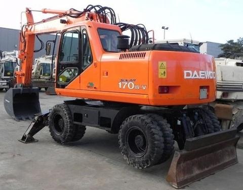 Operation and Maintenance Manual - Daewoo Doosan SOLAR 170W-V Wheel Excavator Download