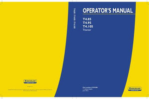 Operator's Manual - 2013 New Holland T4.85 T4.95 T4.105 Tractor 47539288