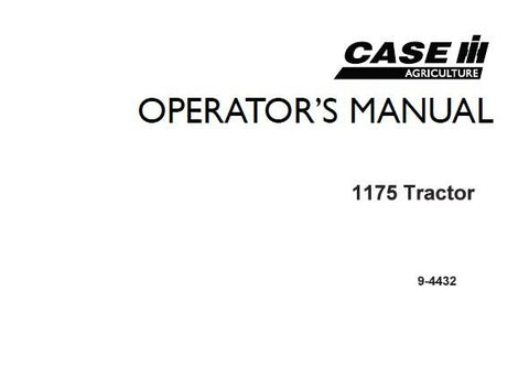 Operator’s Manual-Case IH Tractor 1175 9-4432