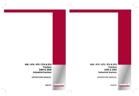 Operator’s Manual-Case IH Tractor 454 474 574 674 United Kingdom Build Indust  1092877R7