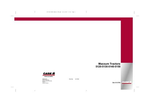 Operator’s Manual-Case IH Tractor 5120 5130 5140 5150 9-13755