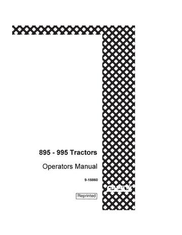 Operator’s Manual-Case IH Tractor 895 995 Orchard Tractor OM W Rev. 2 COMPLETE 9-18860