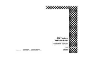 Operator’s Manual-Case IH Tractor 970 9-4412
