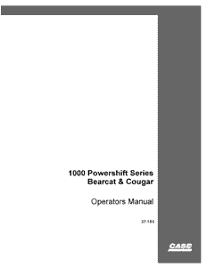 Operator’s Manual-Case IH Tractor Bearcat & Cougar 1000 Pwrshift Series 37-151