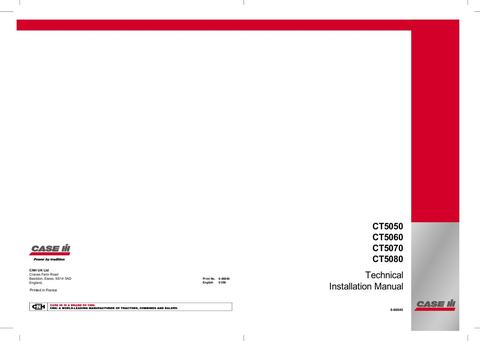 Operator’s Manual-Case IH Tractor CT50 50 60 70 80 6-66840