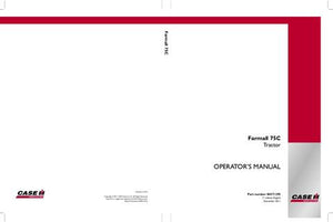 Operator’s Manual-Case IH Tractor Farmall 75C 84571295