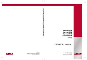 Operator’s Manual-Case IH Tractor Farmall 75N 85N 95N 105N  47768392