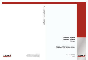 Operator’s Manual-Case IH Tractor Farmall 80JXM 90JXM 48134683