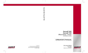 Operator’s Manual-Case IH Tractor Farmall® 65C Farmall® 75C 47955165