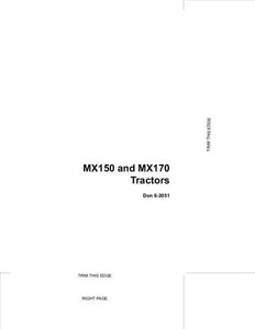 Operator’s Manual-Case IH Tractor MX150 and MX170 6-2051