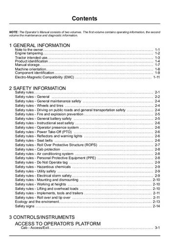 Operator’s Manual-Case IH Tractor Magnum 235 260 290 315 340 370 84479910