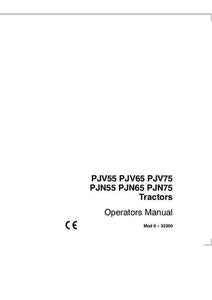 Operator’s Manual-Case IH Tractor PJV55 PJV65 PJV75 PJN55 PJN65 PJN75 6-32200