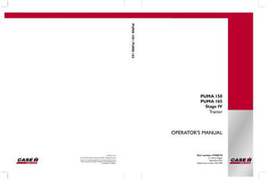Operator’s Manual-Case IH Tractor PUMA 150,165 Stage IV 47948770