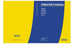 Operator's Manual - New Holland T4.90 T4.100 T4.110 T4.120 Tier 4B (final) Tractor 47945453