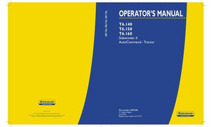 Operator's Manual - New Holland T6.140 T6.150 T6.160 Sidewinder II Auto Command Tractor 47897286