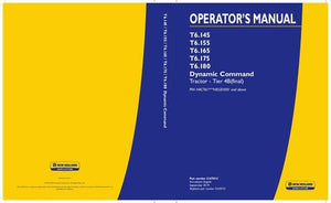 Operator's Manual - New Holland T6.145 T6.155 T6.165 T6.175 T6.180 Dynamic Command Tractor Tier 4b (final) 51673513