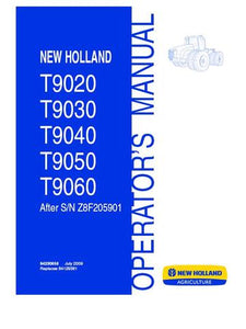 Operator's Manual - New Holland T9020 T9030 T9040 T9050 T9060 Tractor 84230656