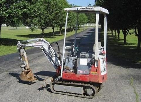 Operators Manual - Takeuchi TB007 Compact Excavator S/N 1074340~ Download