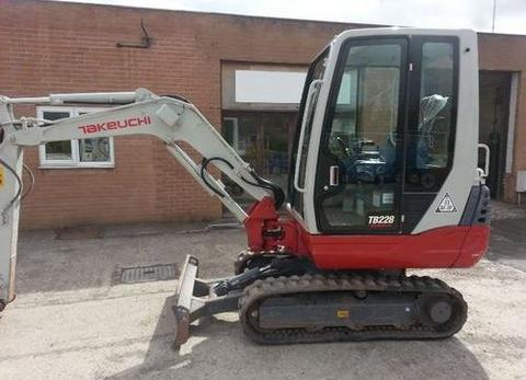 Operators Manual - Takeuchi TB228 TB235 TB250 Compact Excavator TB228 122800004~ TB235 123500004~ TB250 125000004~  Book No. AG7E006 Download