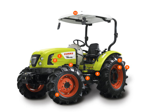 PARTS CATALOG MANUAL - CLAAS TALOS 100 TRACTOR (SN 2173010000-2173010446)