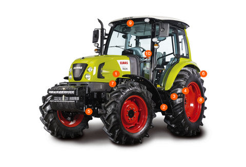 PARTS CATALOG MANUAL - CLAAS TALOS 200 TRACTOR (SN 2189010001-2189010854)