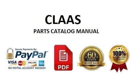 PARTS CATALOG MANUAL - CLAAS MULTIMASTER 6R 80-70 COMBINE (SN 7594-7594)