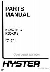 Parts Manual - Hyster R30XMS Electric Reach Truck C174 Series