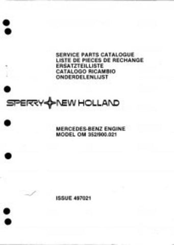 Parts Manual - New Holland OM 351 900.021 Tractor Download